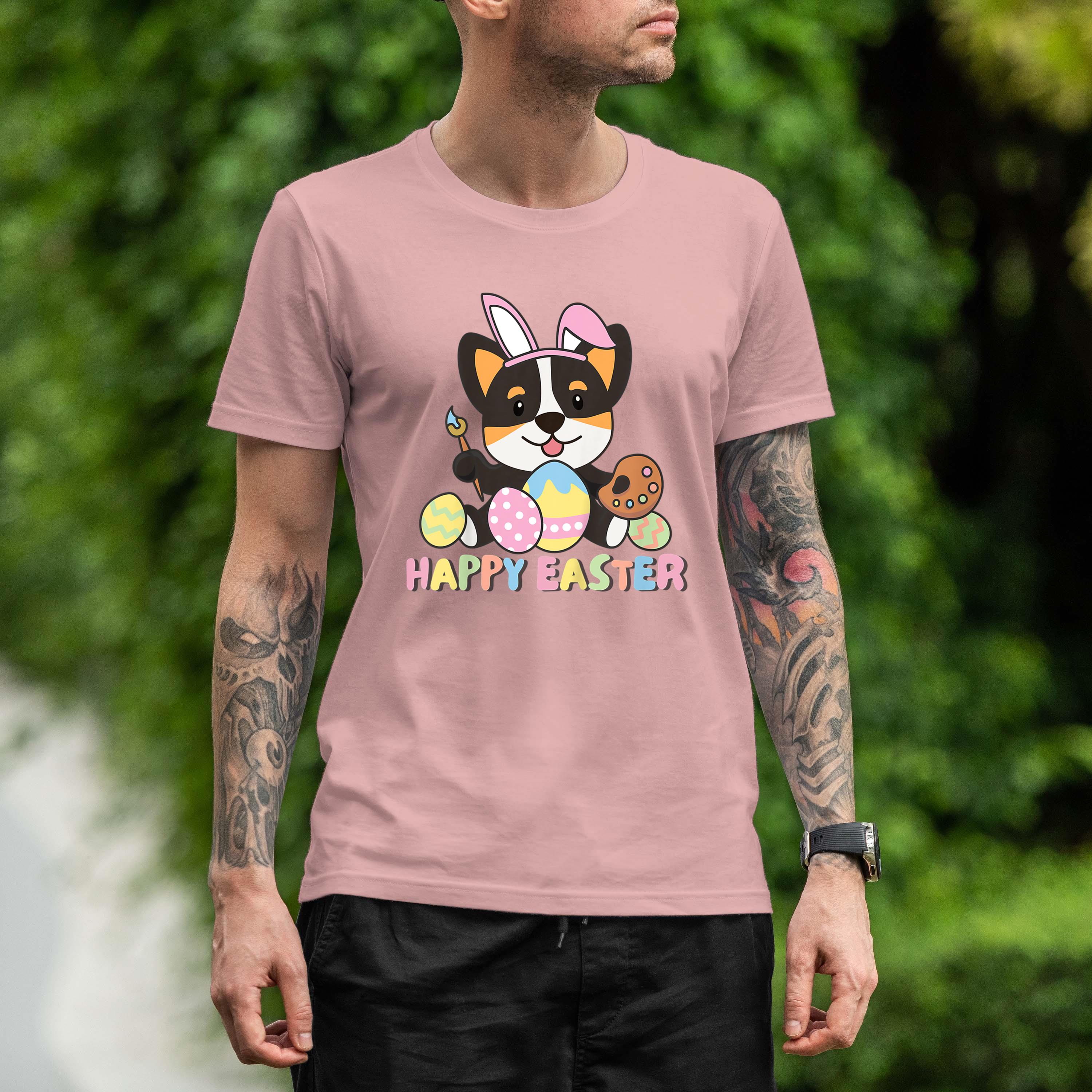 Happy Easter Sweet Corgi For Easter With Easter Eggs Shirt 